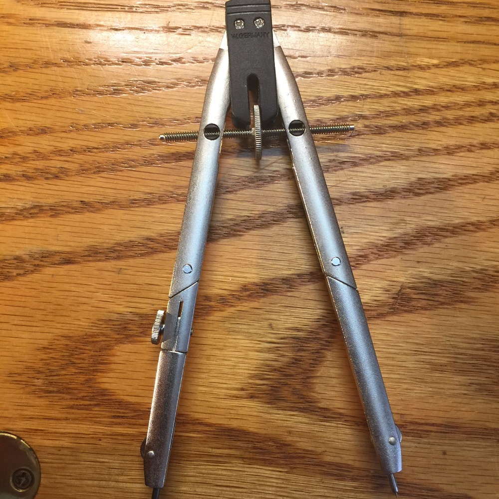 German Alvin Jet Bow Compass with Steam bar